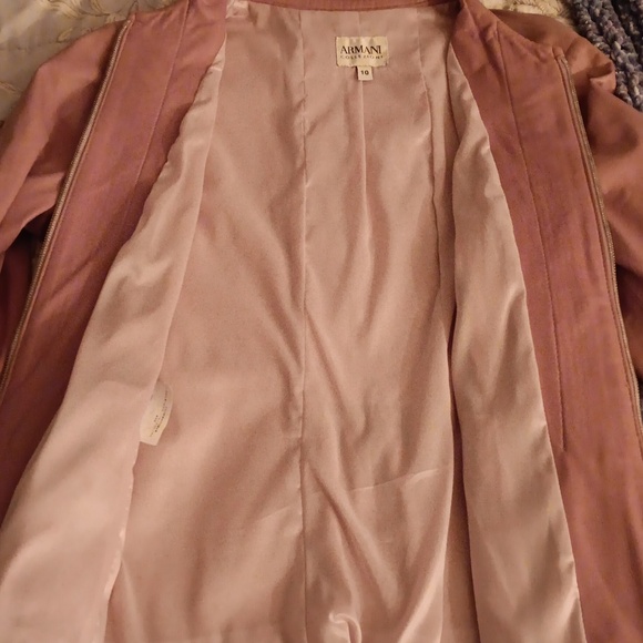 Armani Collezioni lilac lambskin jacket - Picture 6 of 9